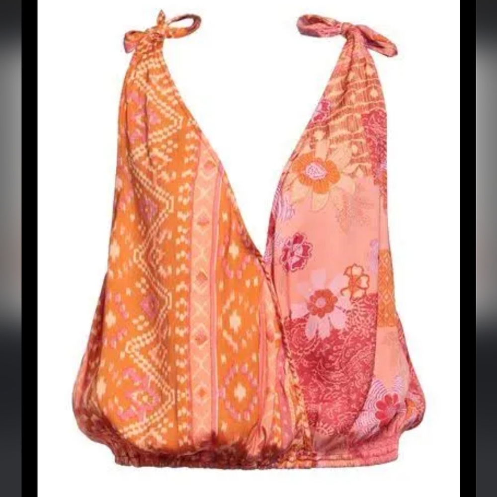 Free People Pink and Orange Tank Top - Picture 2 of 7